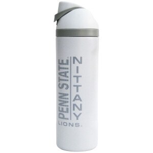 white stainless steel water bottle Penn State Nittany Lions